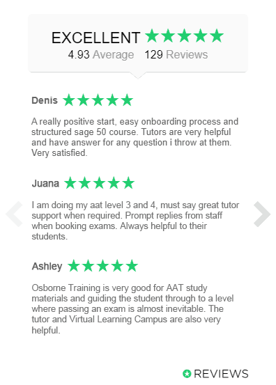 Osborne Training reviews widget mobile Osborne Training reviews mobile
